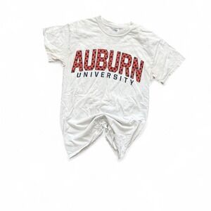 By Perrin New Agenda - Auburn University T-Shirt - Unisex Small White Cotton Tee